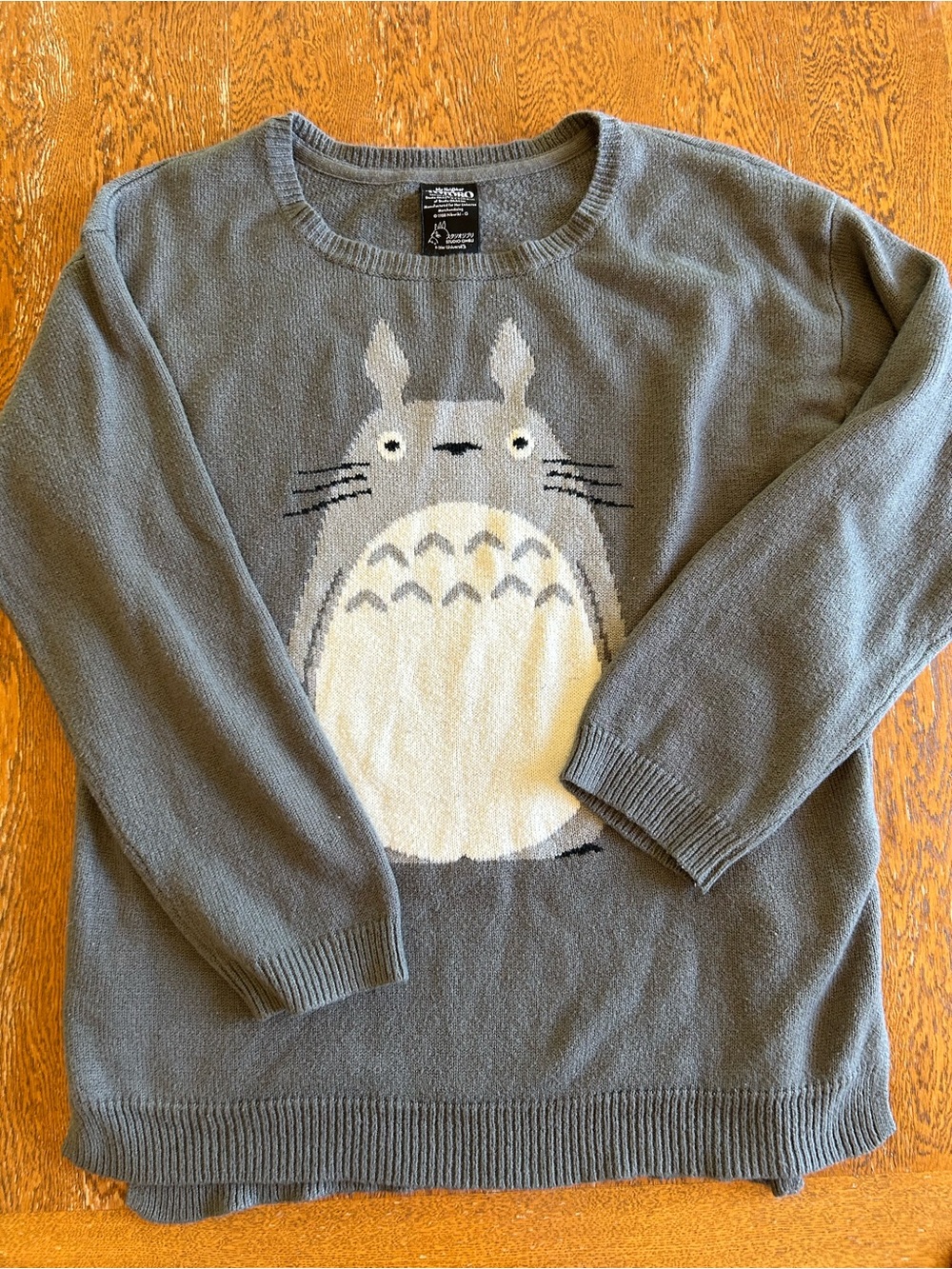Her Universe Studio Ghibli Totoro Gray Crewneck Sweater
